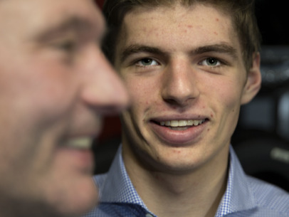 Jos Verstappen met Max Verstappen
