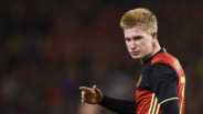 Kevin de Bruyne tijdens een wedstrijd van België