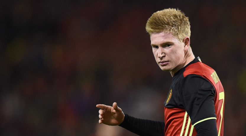 Kevin de Bruyne tijdens een wedstrijd van België