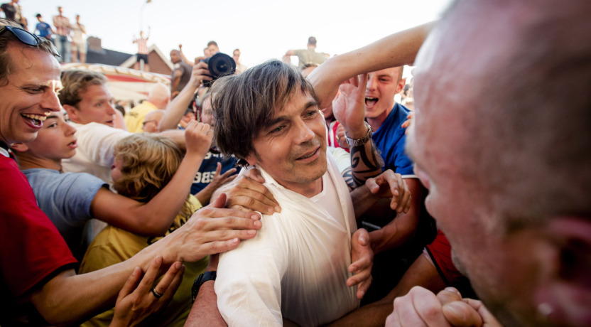 Phillip Cocu met fans