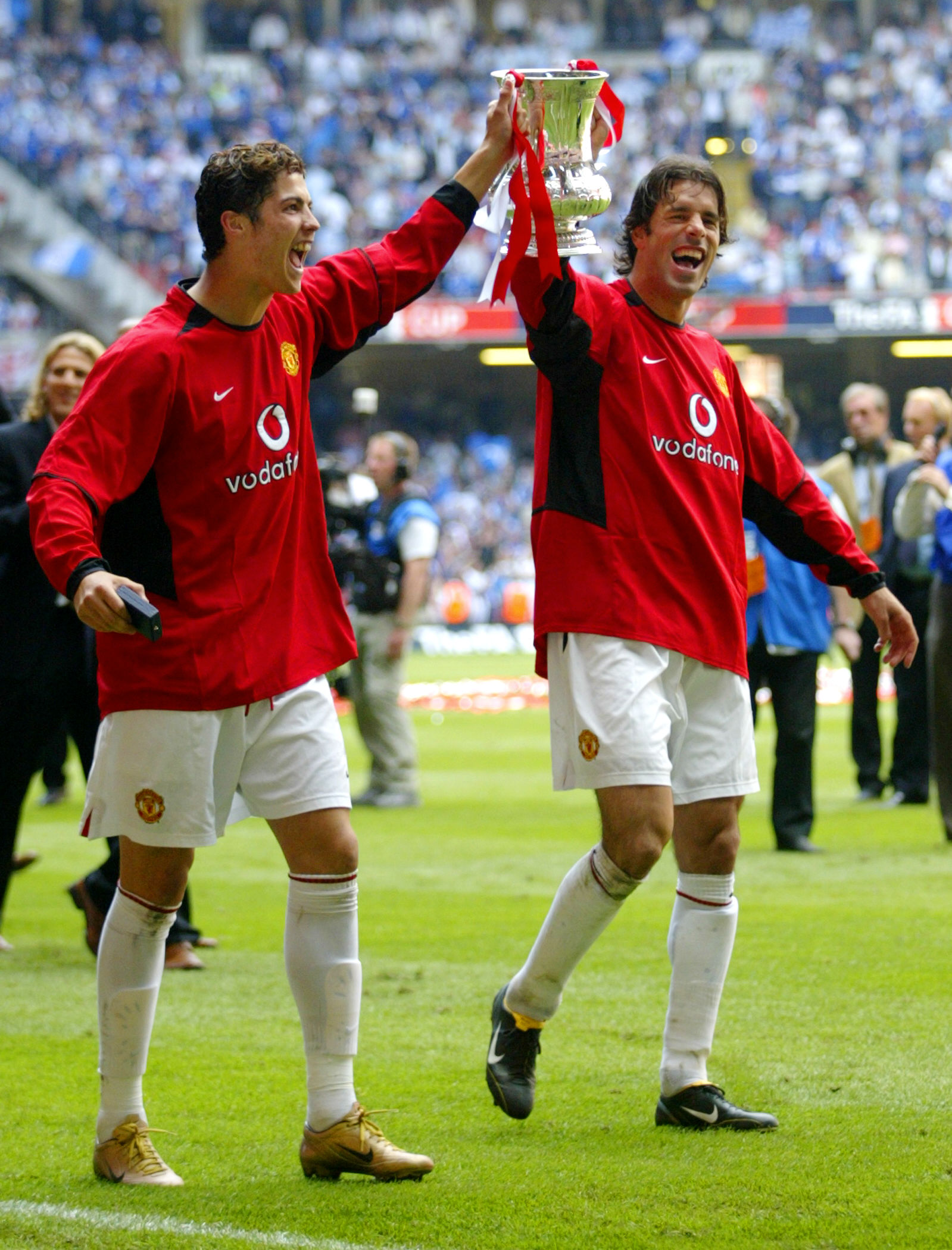 Ruud van Nistelrooij en Cristiano Ronaldo
