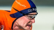 Sven Kramer tijdens schaatswedstrijd