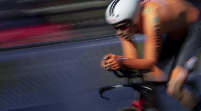 Tom Dumoulin tijdens tijdrit