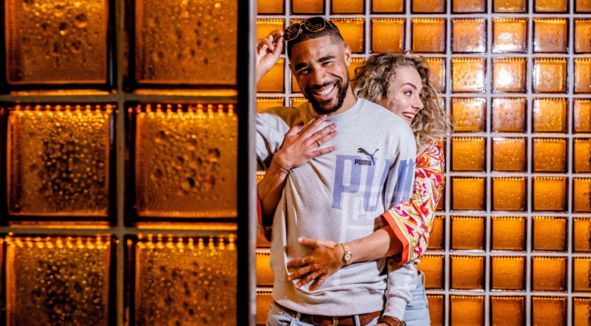 Lieke Klaver en Terrence Agard