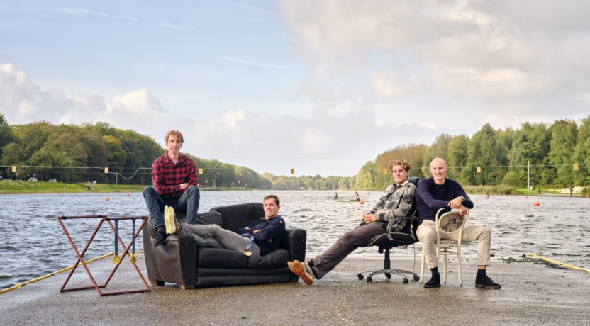 Finn Florijn, Lennart van Lierop, Koen Metsemakers en Tone Wieten.